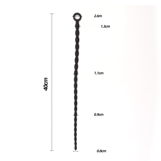 Extra Long Beaded Silicone Urethral Sounds -WeLovePlugs