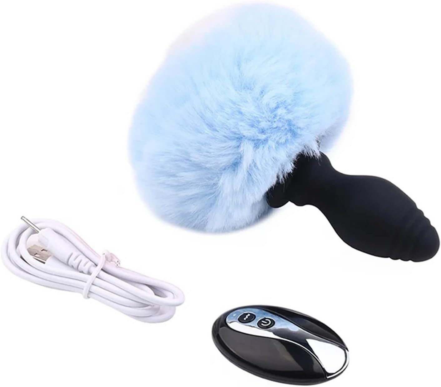 Rabbit Tail Butt Plug Remote Control -WeLovePlugs