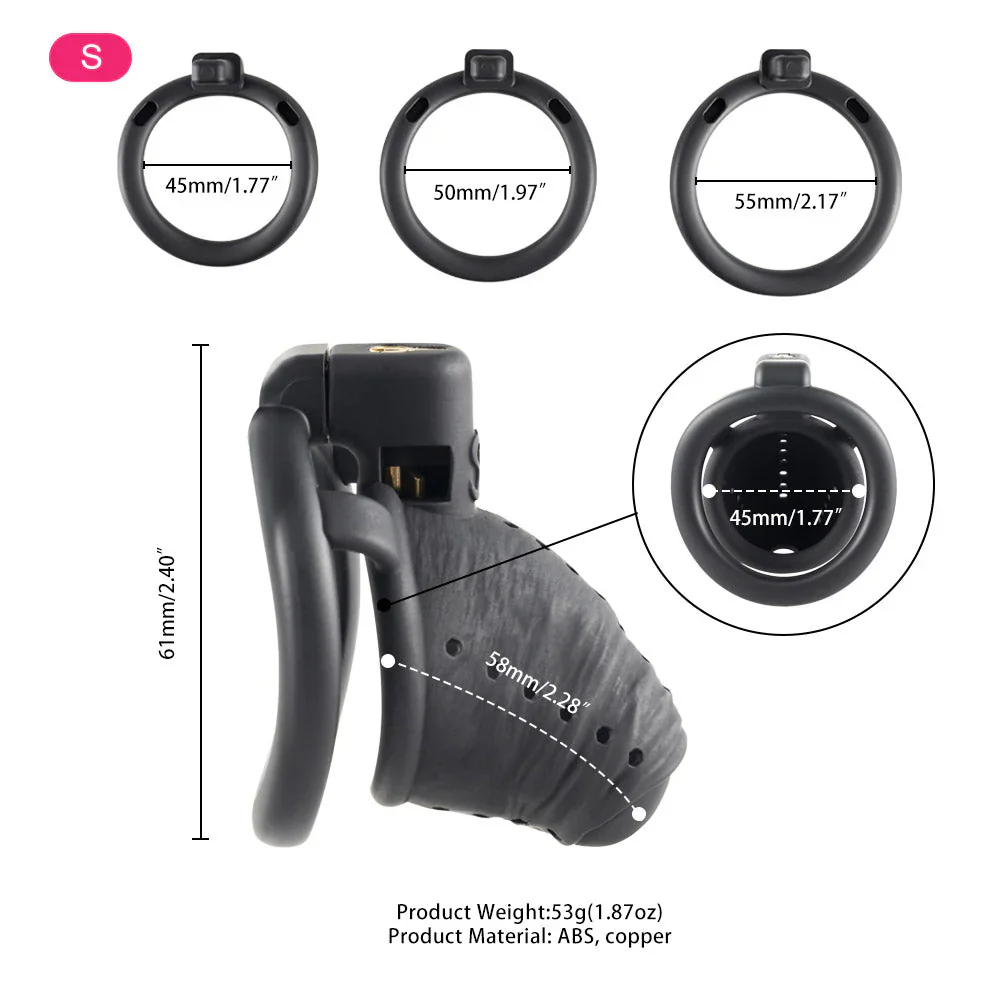 Black Cobra Slave Chastity Cage-WeLovePlugs