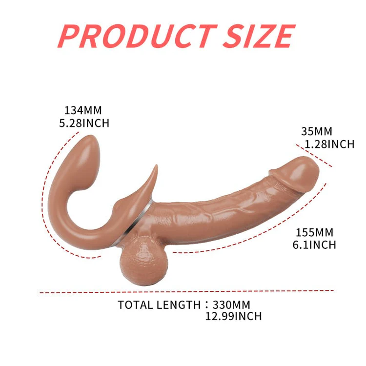 Dual Thrill 9-Mode Double-Ended Thrusting Realistic Dildo Vibrator-WeLovePlugs