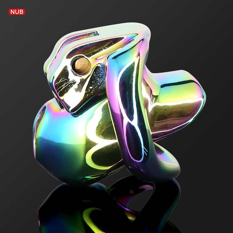 Rainbow HT-V3 Stainless Steel Male Chastity Device -WeLovePlugs