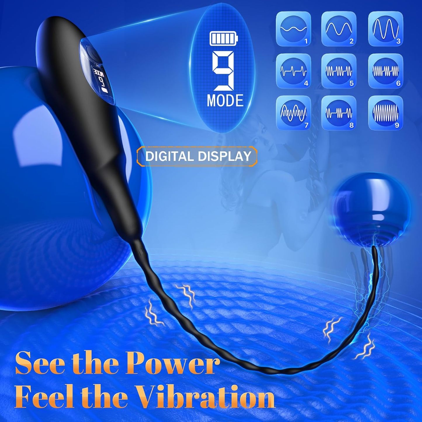 9-Mode Urethral Vibrating Sounding Rod - image 6