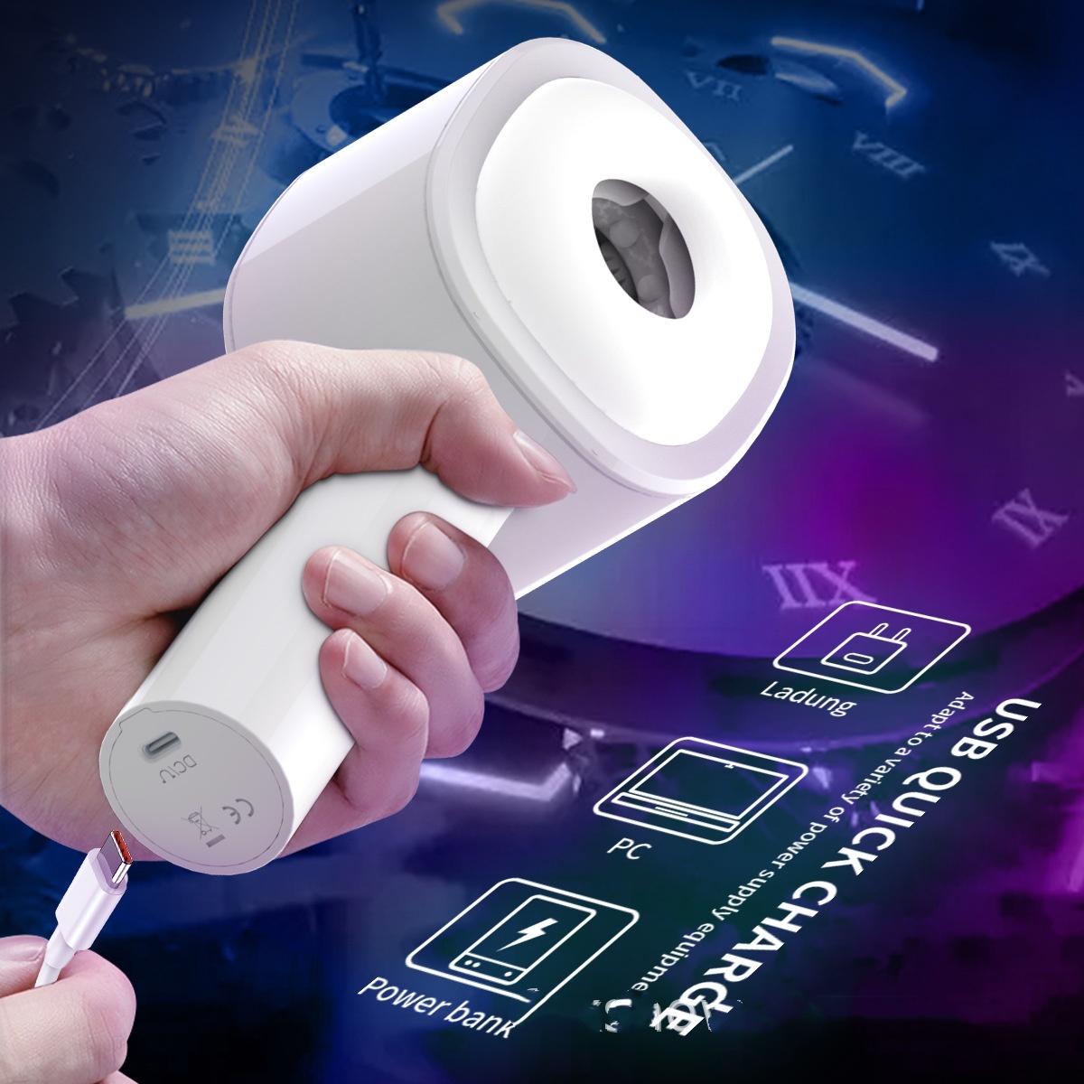 Telescopic 7 Vibration Mode Portable Masturbator Stroker -WeLovePlugs