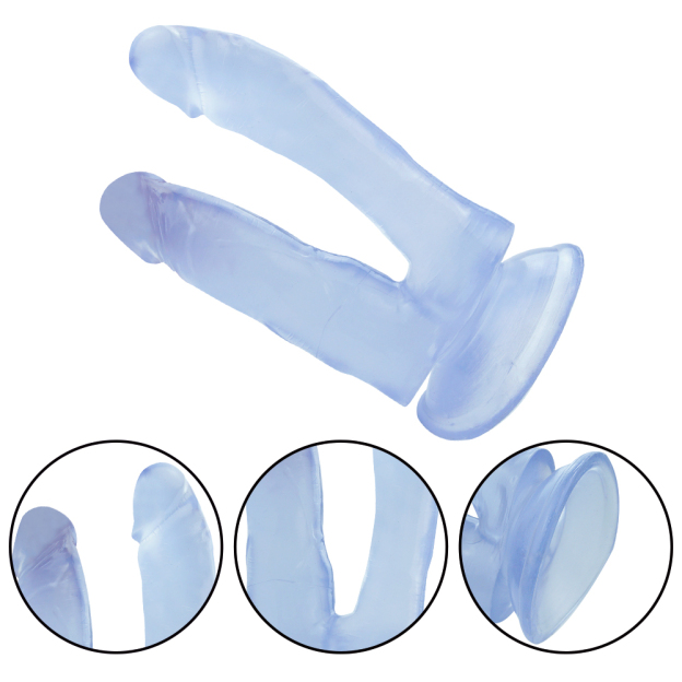 Realistic Suction Cup Double End Strap On Dildo – Wearable & Hands-Free