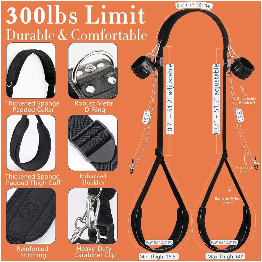 Multi-Mode BDSM Bondage Kit – Adjustable Wrist & Ankle Restraints & Accessories for Couples - image 6