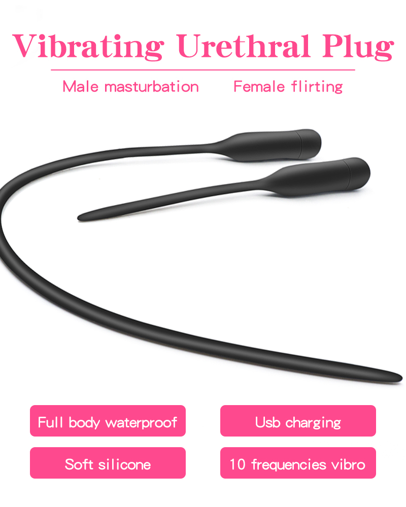 UltraPleasure 10-Speed Silicone Urethral Sound-WeLovePlugs