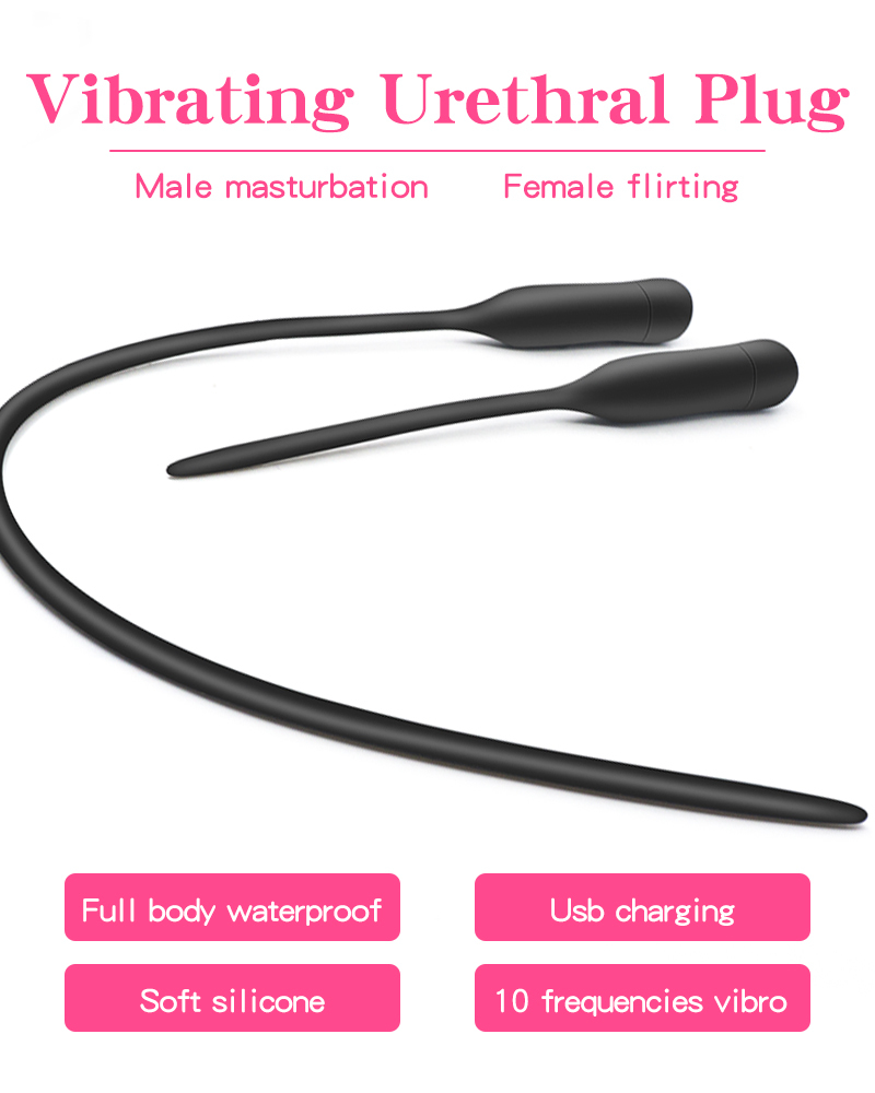 UltraPleasure 10-Speed Silicone Urethral Sound-WeLovePlugs