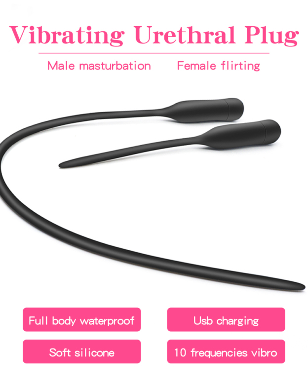 UltraPleasure 10-Speed Silicone Urethral Sound-WeLovePlugs