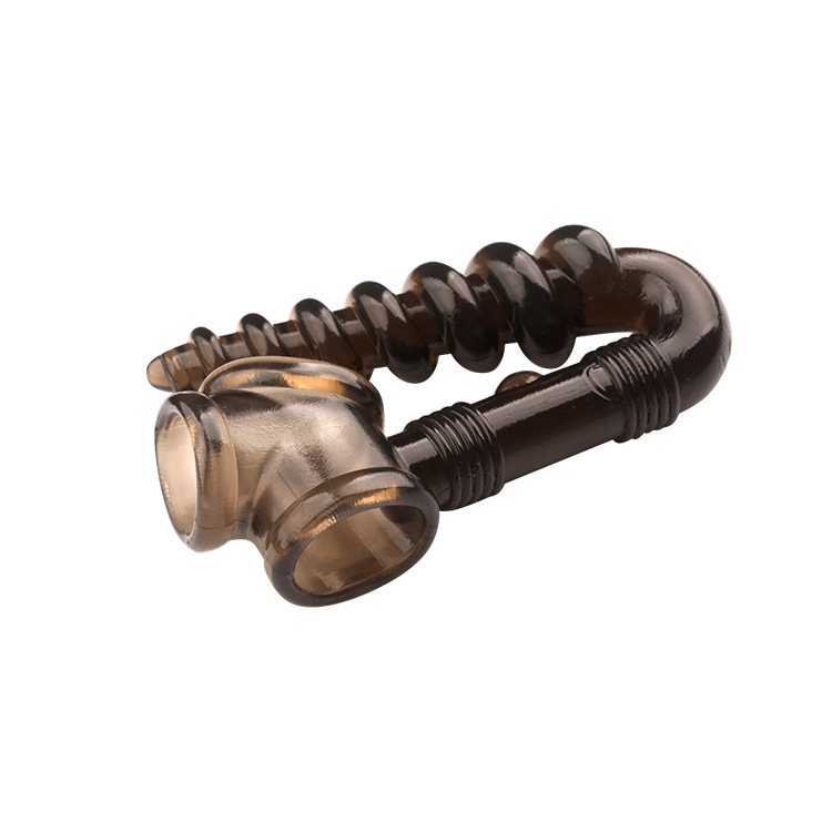 Dual Penius Ring with Spiral Texture Design - image 1