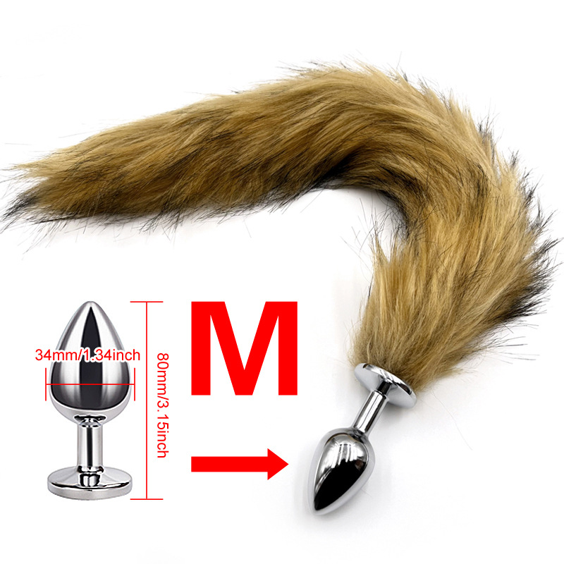 Fluffy Fantasy Animal Fox Wolf Tail Butt Plug-WeLovePlugs