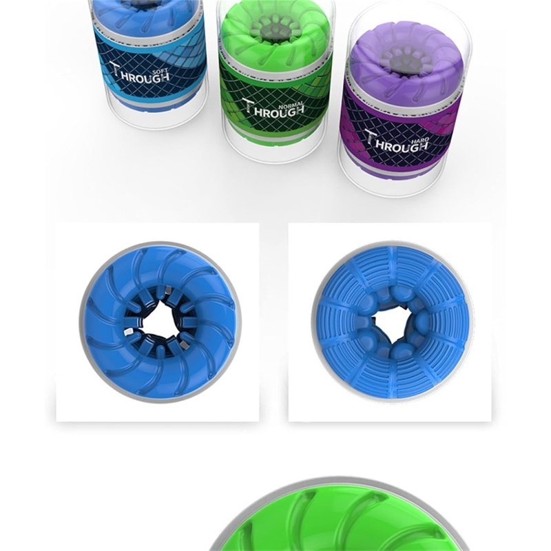 Male Penis Exercise Trainer Triple Texture Masturbation Cup-WeLovePlugs