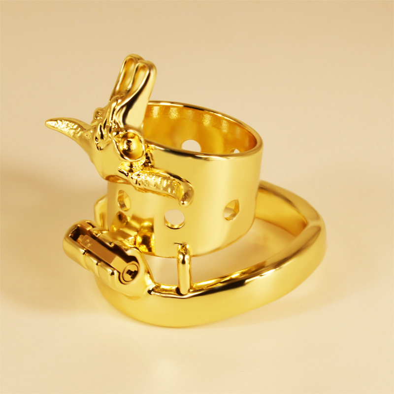 Golden Bull Chastity Cage -WeLovePlugs