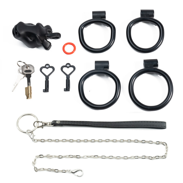Bull Chastity Cage Kit - Black - image 6
