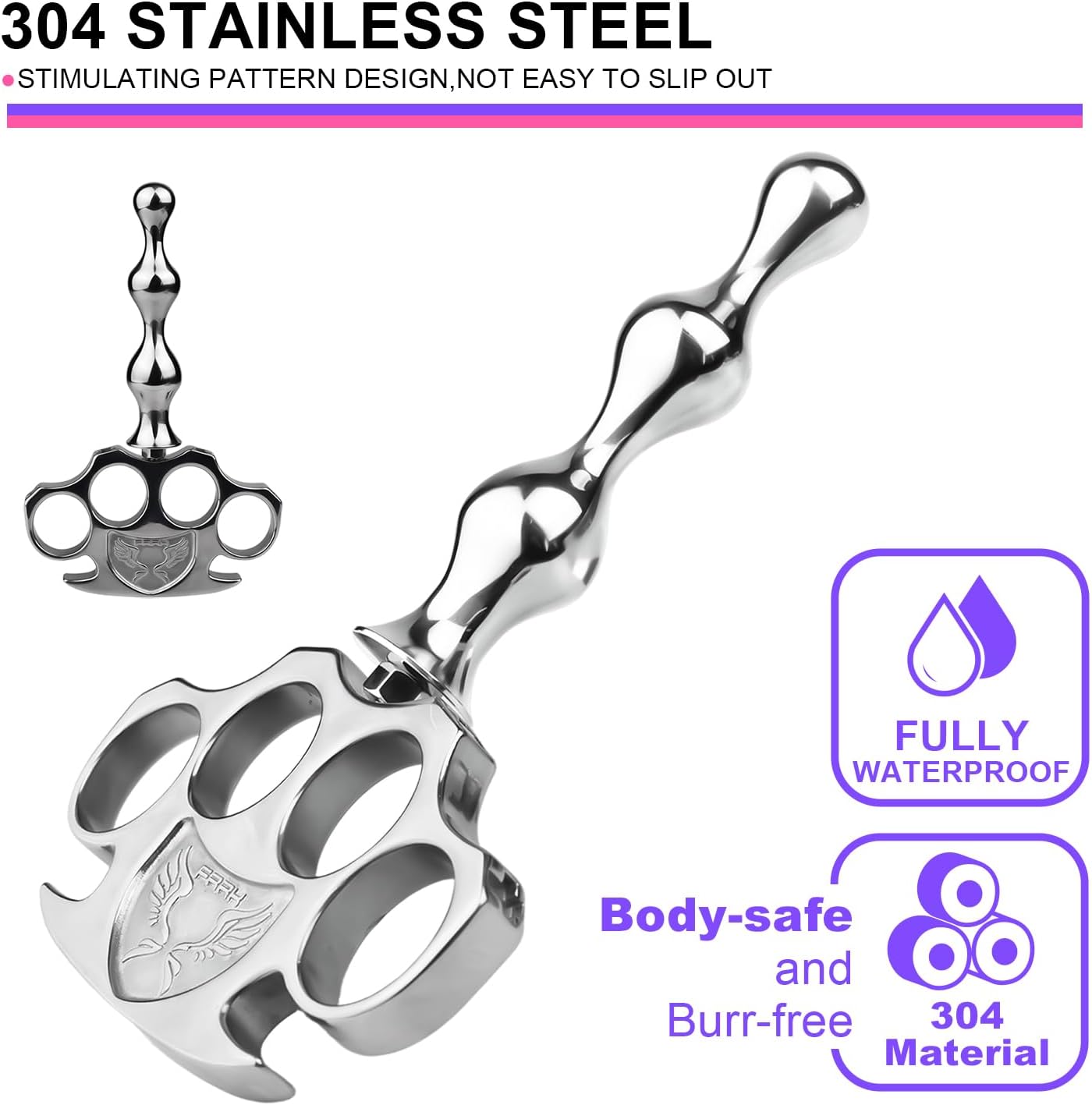 2-in-1 Knuckle Duster Anal Plug-WeLovePlugs