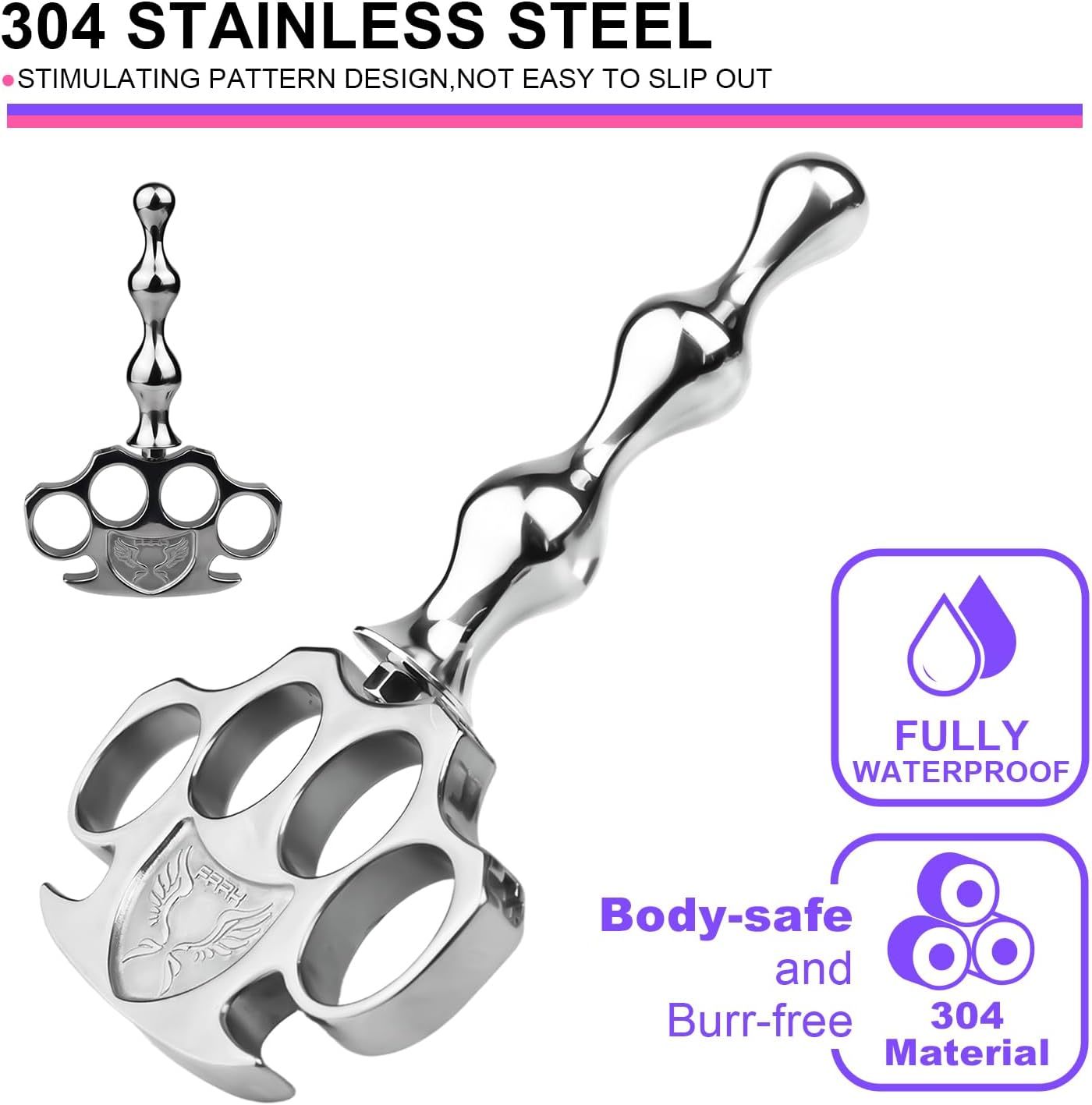 2-in-1 Knuckle Duster Anal Plug-WeLovePlugs