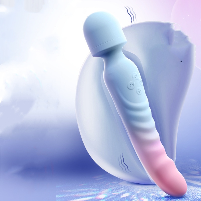 Silicone Heating Vibrator Wand with 7 Vibration Modes -WeLovePlugs