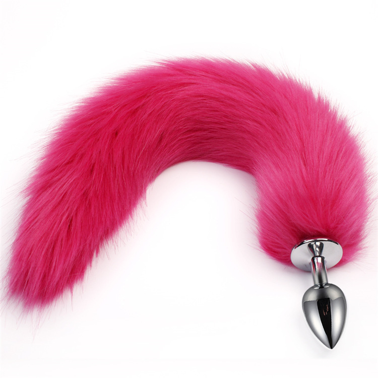 False Fox Tail Metal Butt Plug Anal Toy-WeLovePlugs