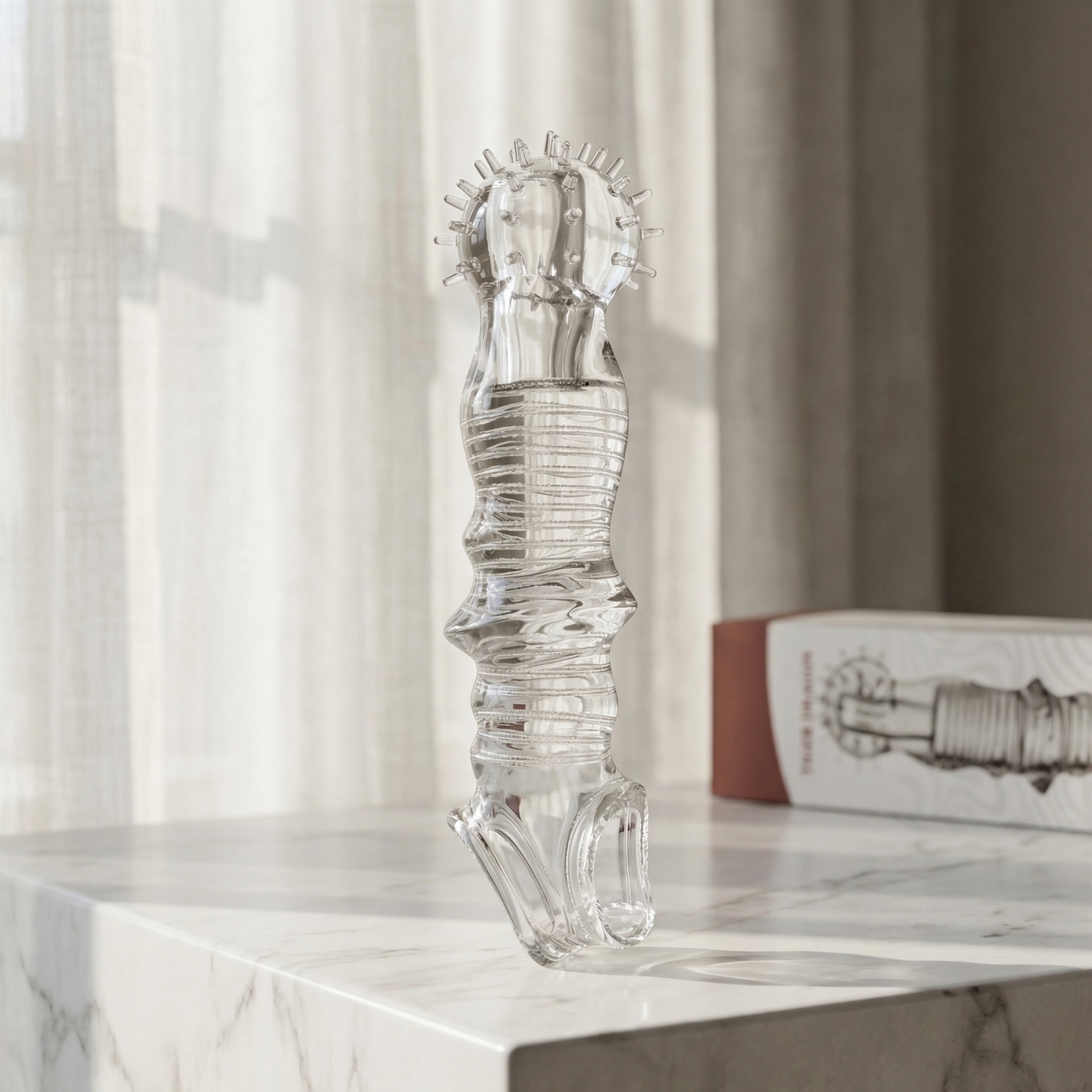 Textured Dotted Penis Sleeve - image 5