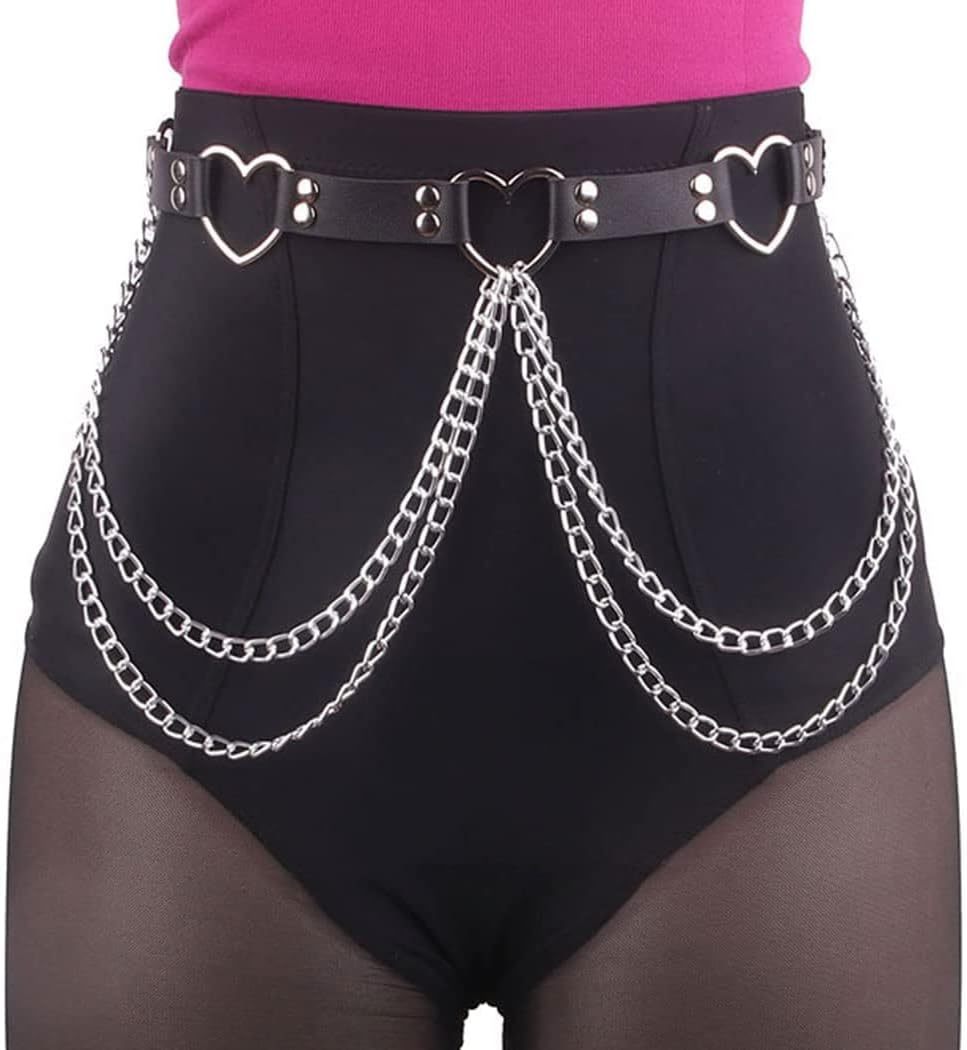 Heart-Shaped Belly Chain BDSM Harness