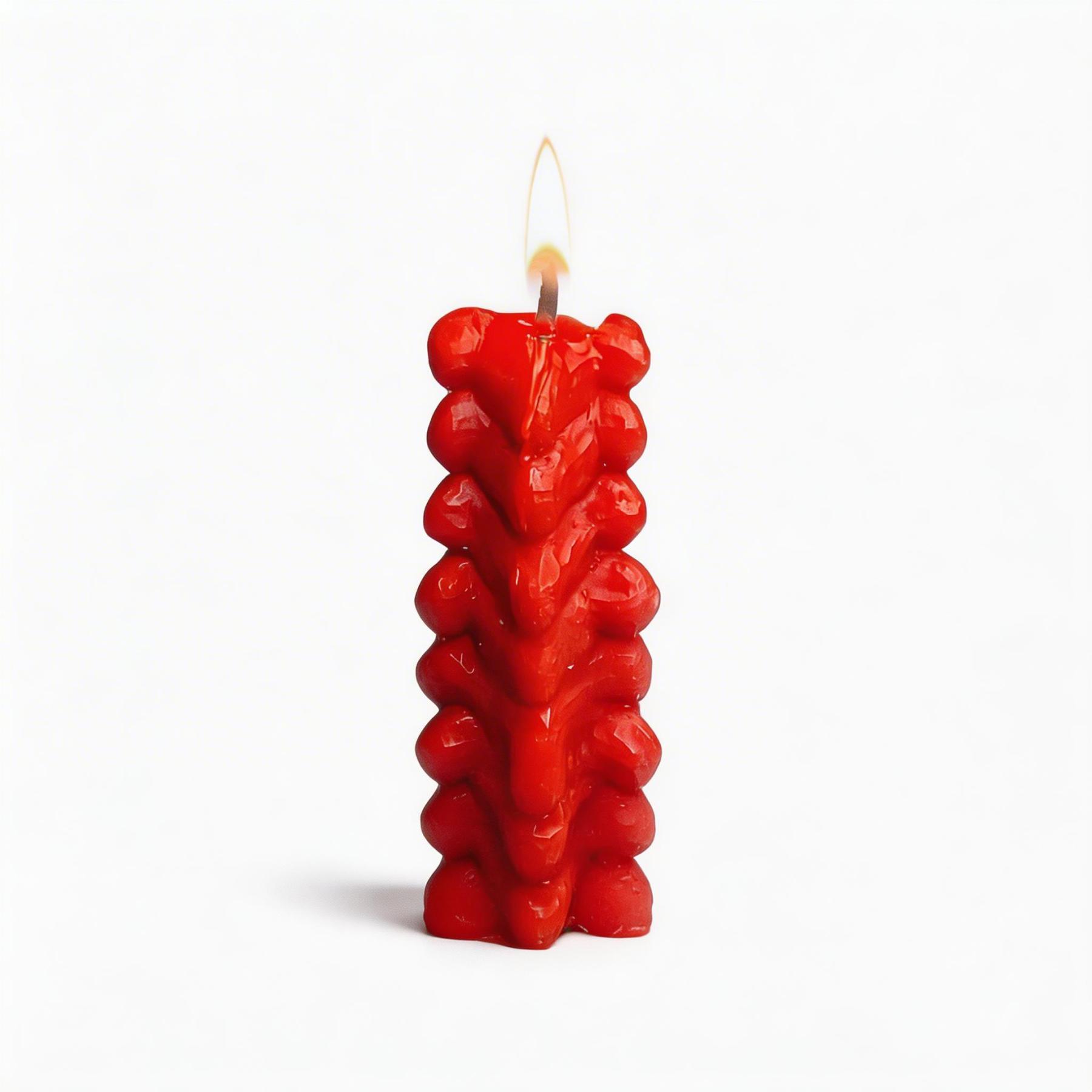 Spine-shaped Scented Candle - Red - image 5
