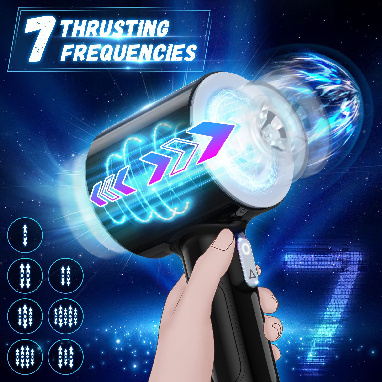 Automatic Thrusting Male Blowjob Open-ended Massager