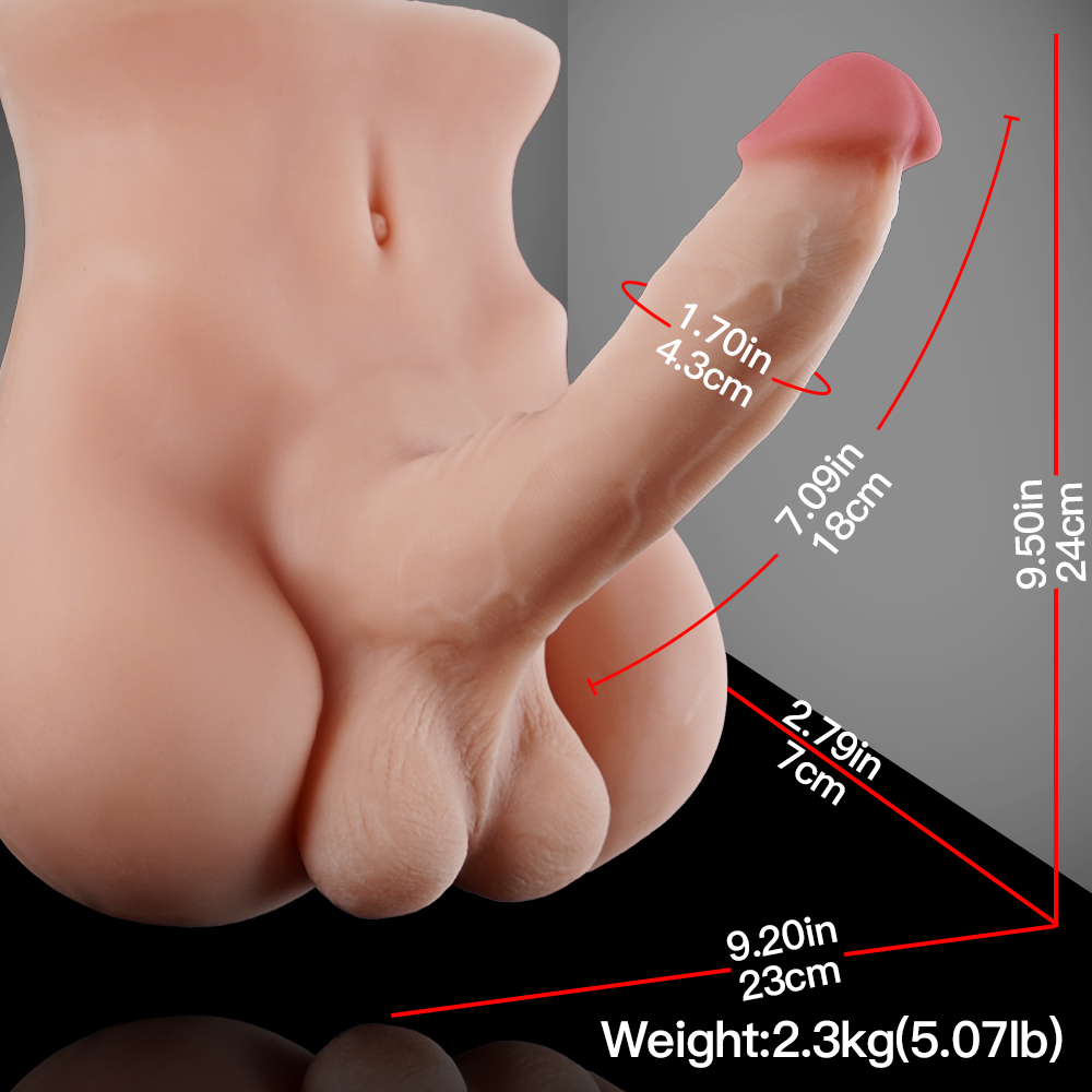 Lifelike Men's Torso for Women – Realistic Cock & Anal Experience