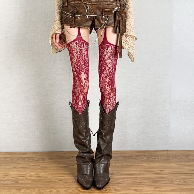 Bold & Beautiful Stocking – Suspender Fishnet Tights with Attitude-WeLovePlugs