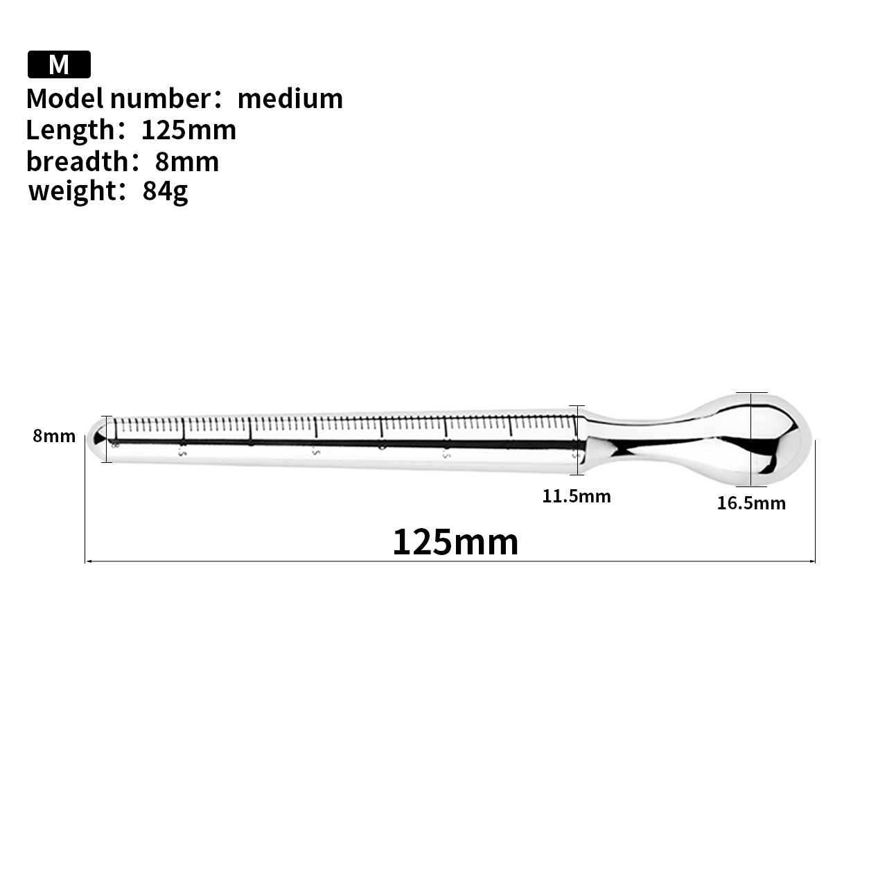 Stainless Steel Urethral Sounds With Scale Sounding Rods -WeLovePlugs