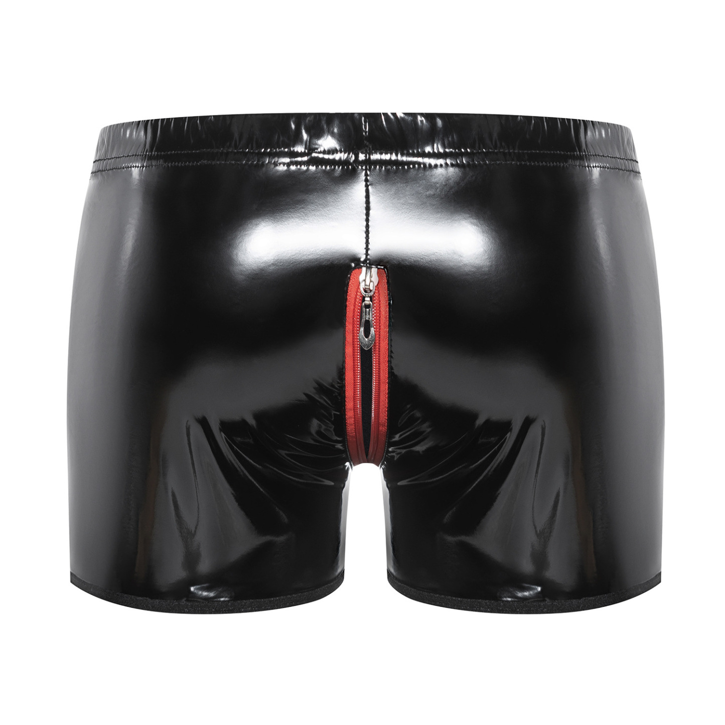 Men's Patent Leather Zipper Boxer Shorts - image 3