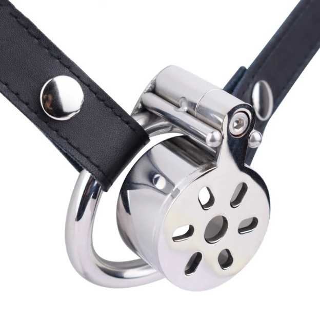 Chastity Cage with Leather Belt -WeLovePlugs