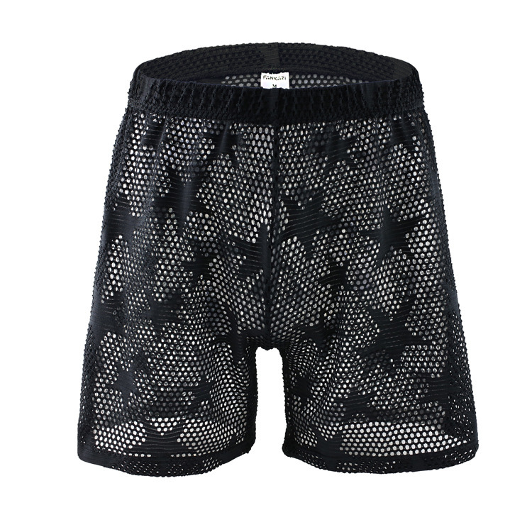 Men's Sexy Mesh See Through Shorts - image 4