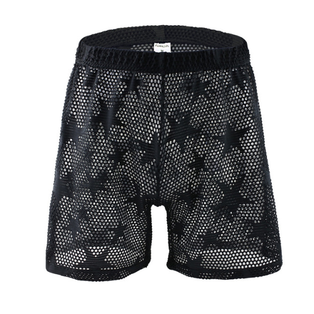 Men's Sexy Mesh See Through Shorts - image 4