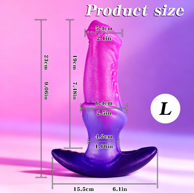 Starlight Nebula Fantasy Silicone Dildo - L - image 10