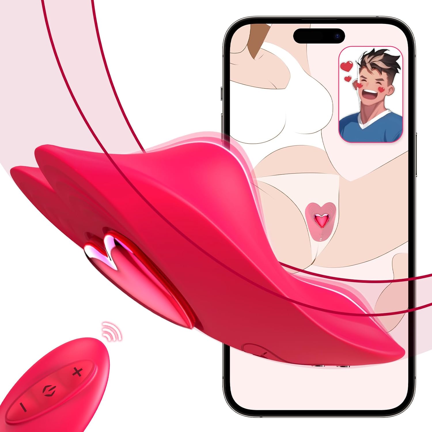 Remote Control Butterfly Vibrator App Cellphone Wearable Couple Vibrator 