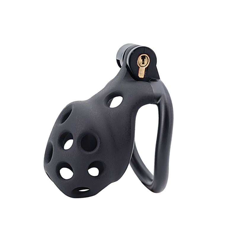Chastity Cage with 4 Rings & Key - Multiple Holes D - image 8