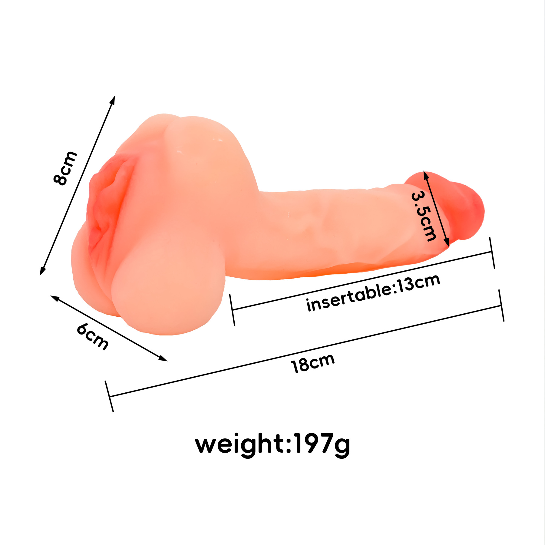 Kinky Penis Masturbator – Realistic Cock Pocket Pussy-WeLovePlugs