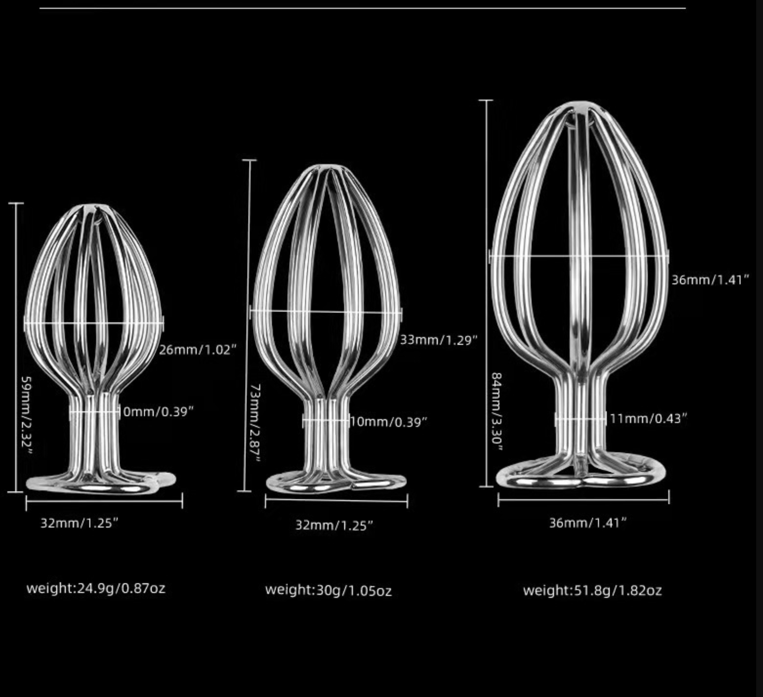 Hollow Anal Plug Butt Plug -WeLovePlugs