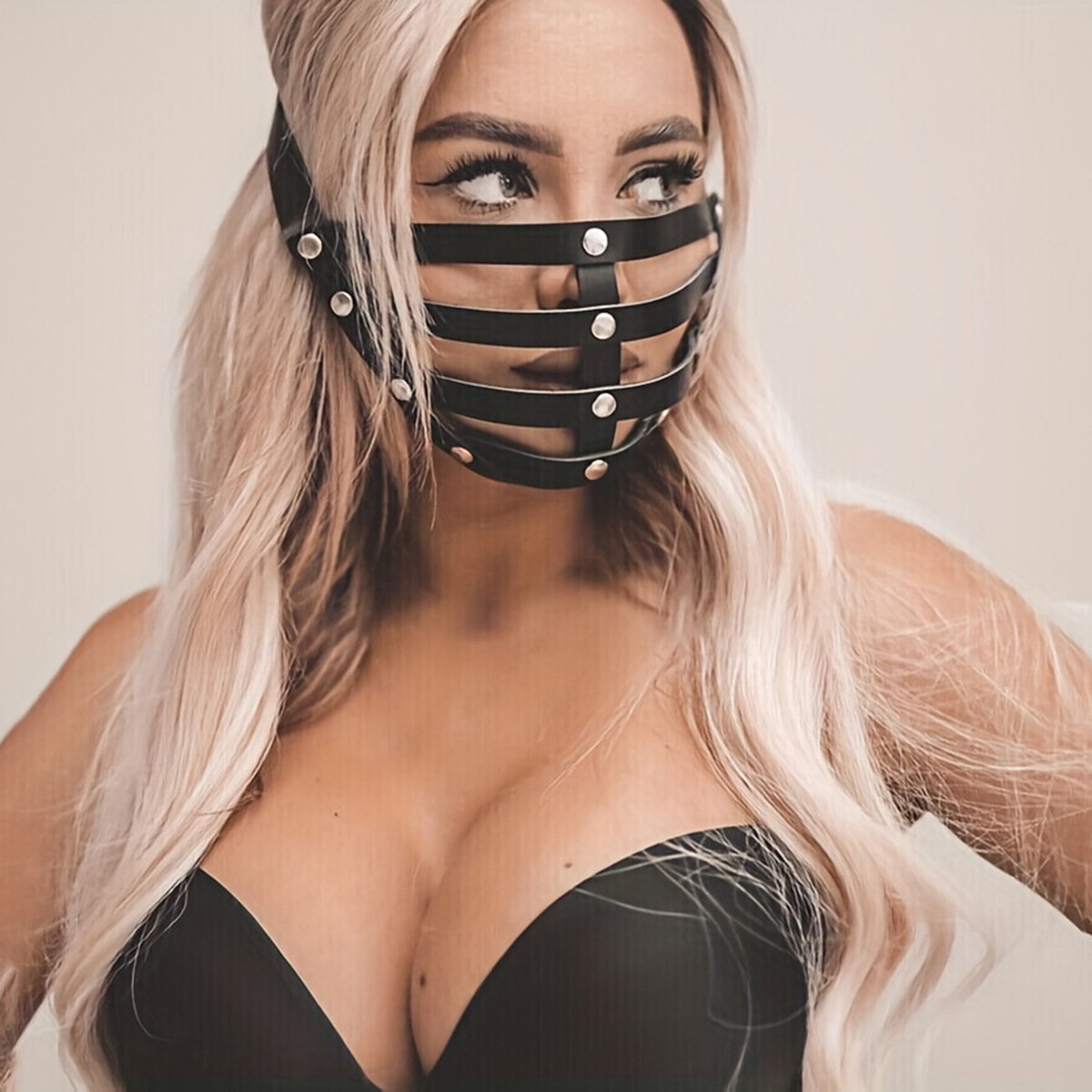 BDSM Leather Mask
