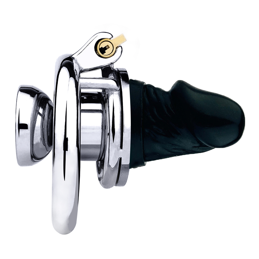 Chastity Cage with Detachable Dildo & Urethral Tube -WeLovePlugs