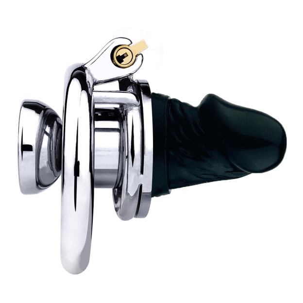Chastity Cage with Detachable Dildo & Urethral Tube -WeLovePlugs