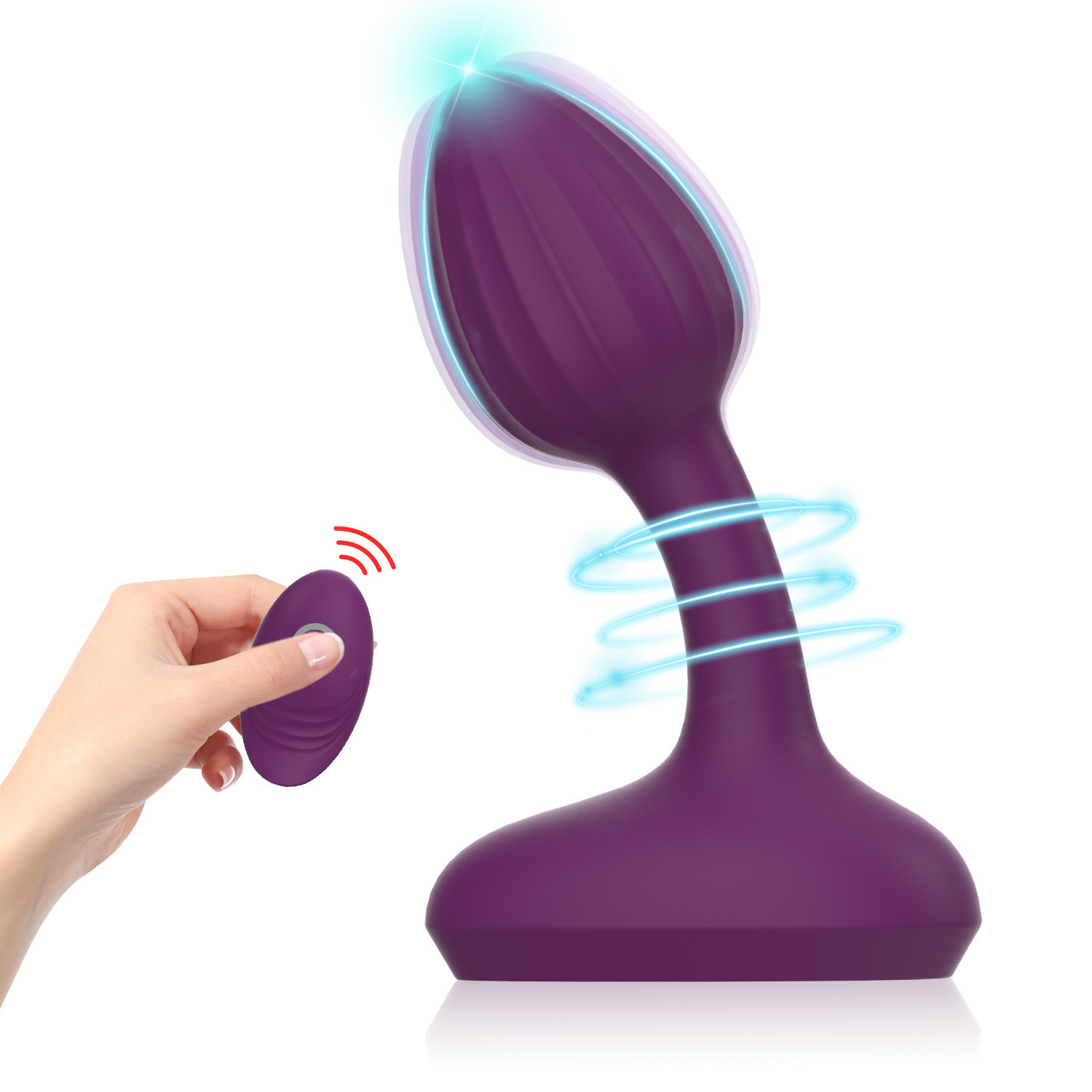 SilkyTouch Remote Control Vibrating Anal Butt Plug-WeLovePlugs