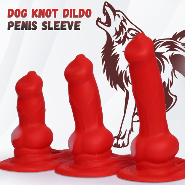 Alpha Canine Knot Fantasy Silicone Dildo - image 5