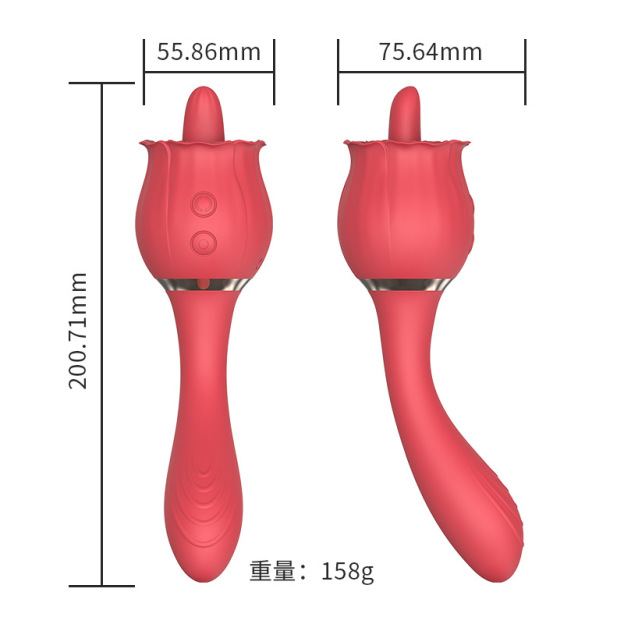 Rosebud Silicone Wand Massager Vibrator-WeLovePlugs