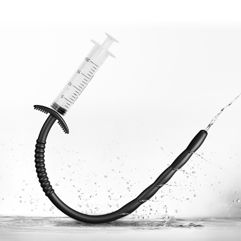 Silicone Urethral Exploration Plug with Syringe-WeLovePlugs