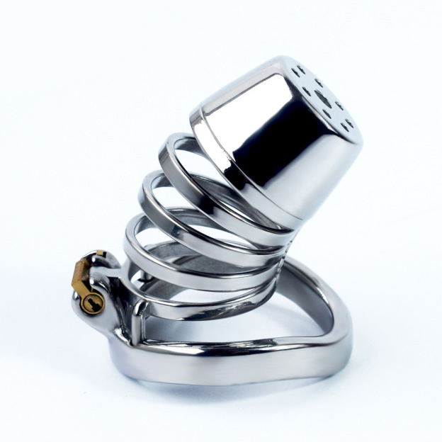 Stainless Steel Chastity Cage 40-50mm Ring -WeLovePlugs