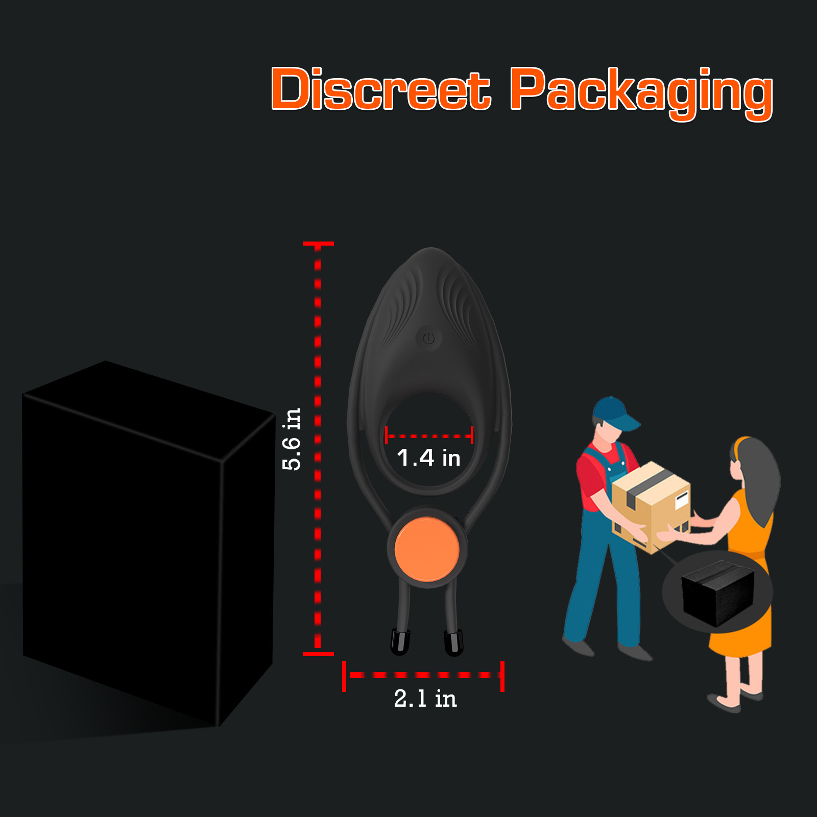 LockJoy 10-Mode Adjustable Vibrating Ring