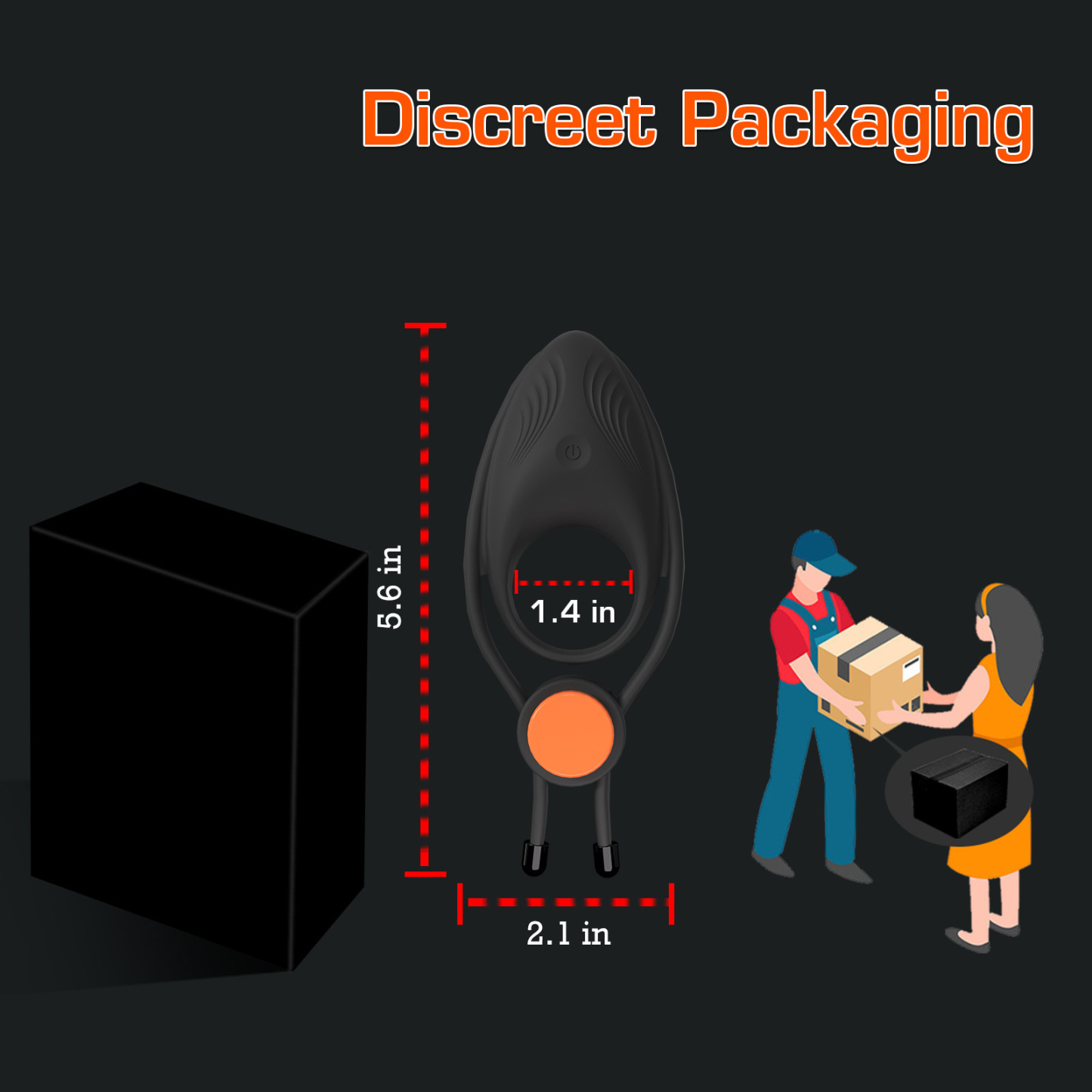 LockJoy 10-Mode Adjustable Vibrating Ring