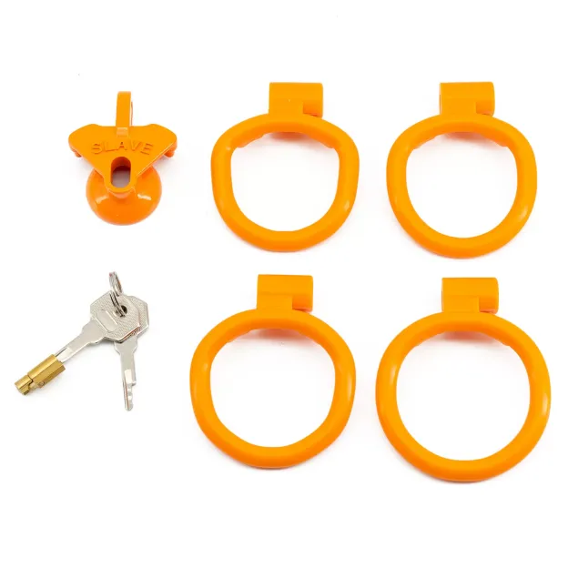 Lightweight Negative  Chastity Cage - Orange - image 10