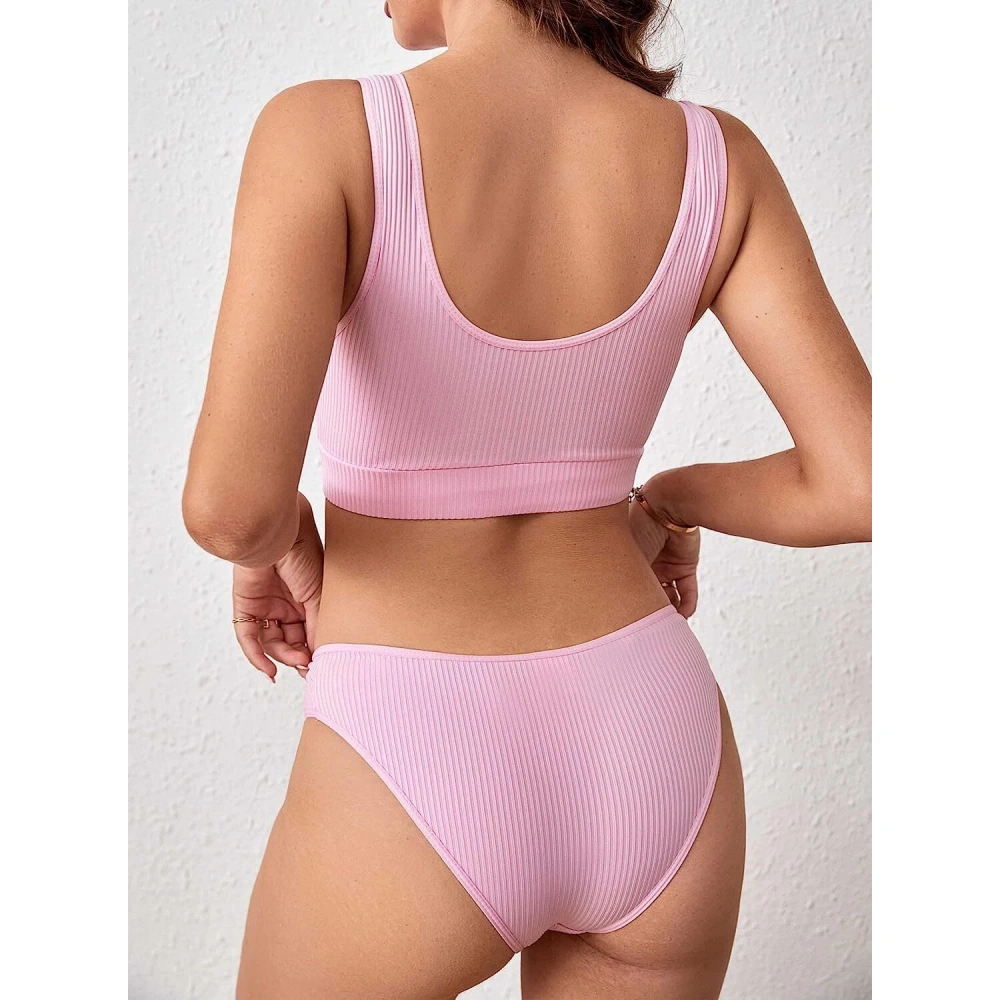 Sheer Lace Lingerie Set for Women – Deep V Teddy with G-String Panties-WeLovePlugs