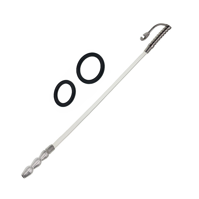 Stainless Steel Beginner Dilator 11'' with 1.18"/0.98" Rings-WeLovePlugs